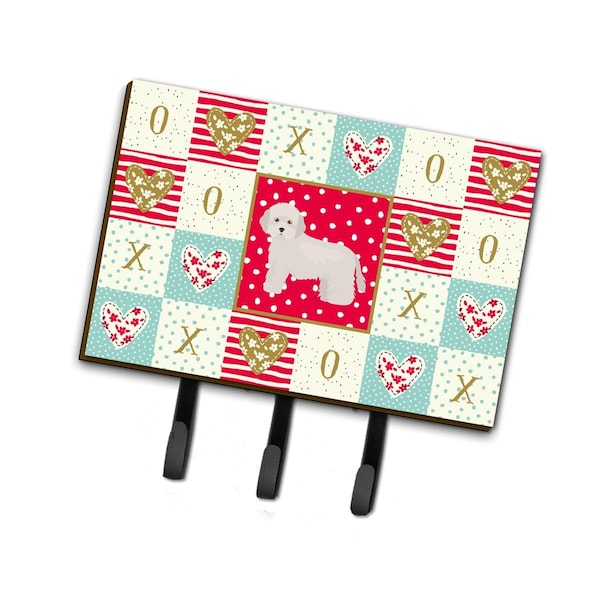 Carolines Treasures 6 x 2 x 9 in. Cyprus Poodle Love Leash or Key Holder CK5825TH68 - main